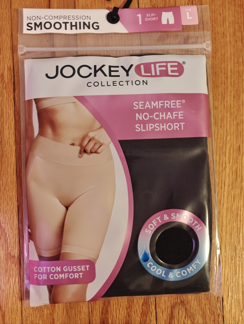 Jockey Life Seamfree Slipshorts - Black